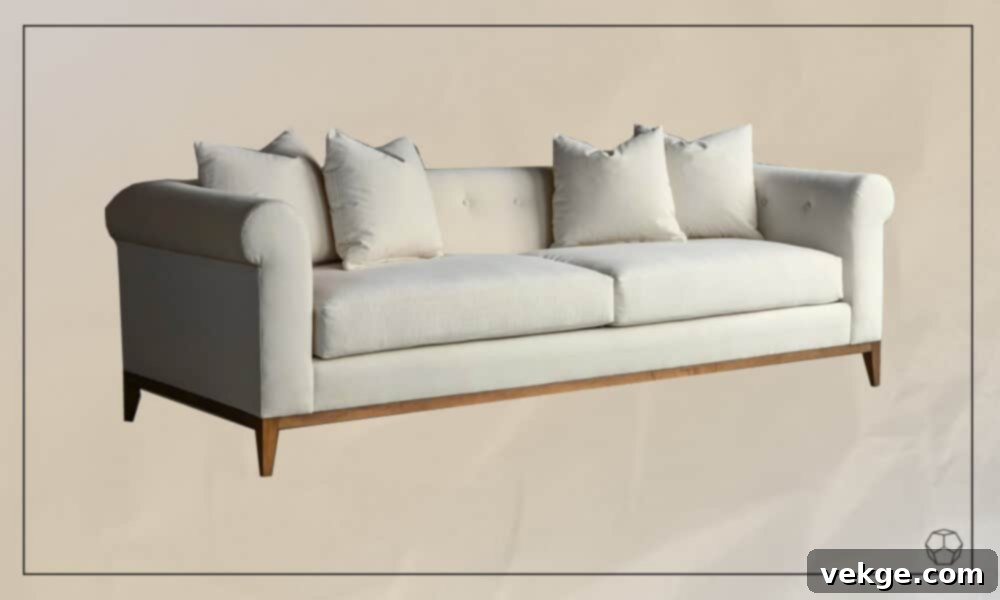 Pales Velvet Chesterfield Sofa