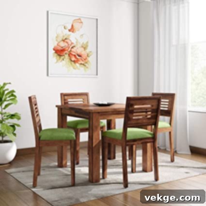 dining room with dining table and chair 