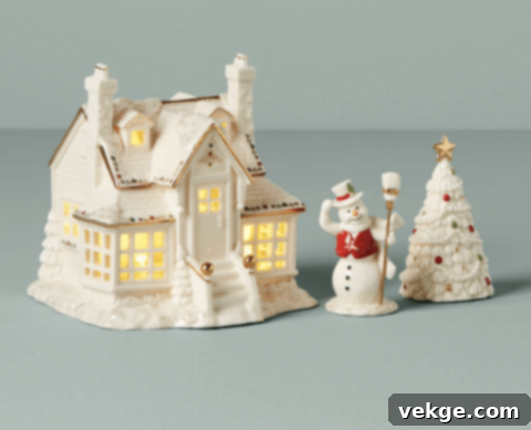 Neutral Christmas village