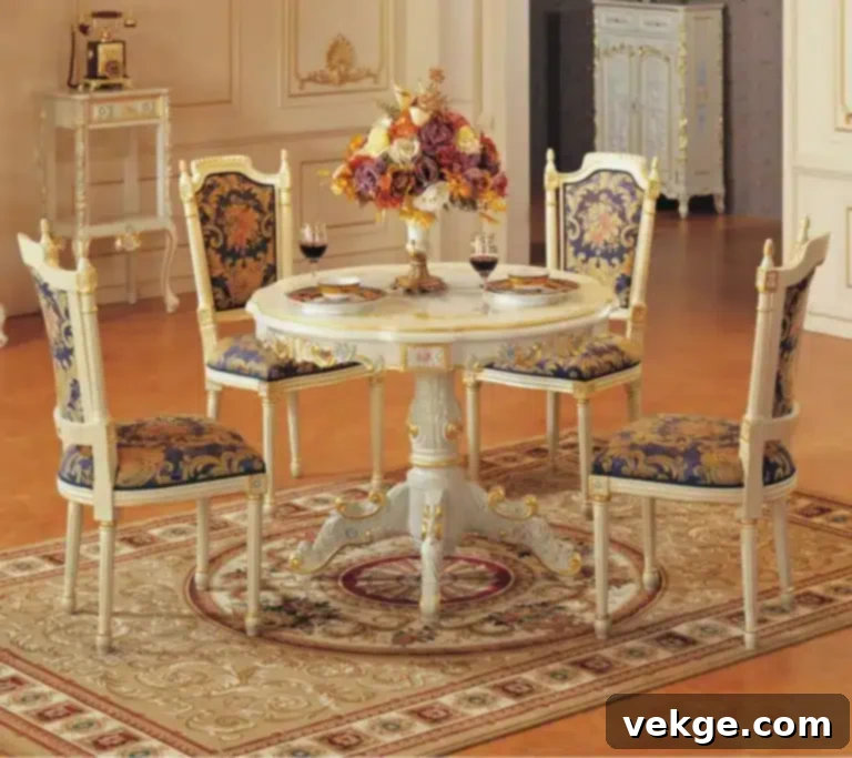 French Country furniture, natural woods, wrought iron, comfortable upholstery