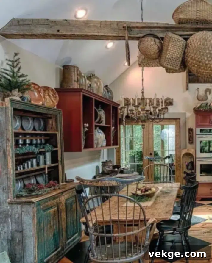 French Country accessories, vintage decor, earth tones, faded florals