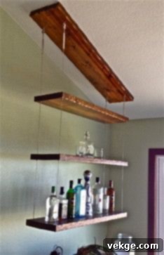 suspended shelves