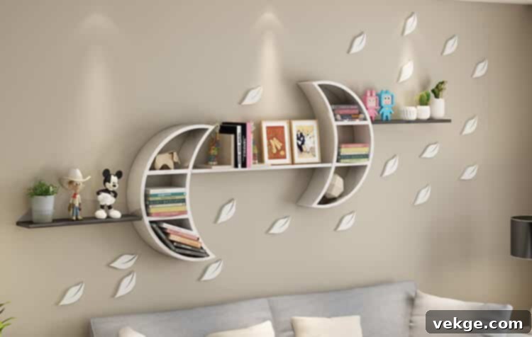 Crescent Moon Shelves 