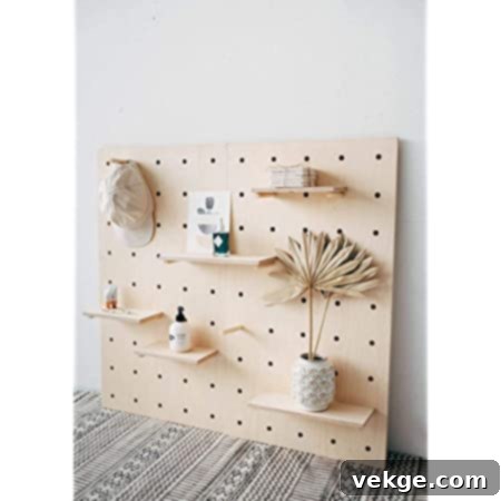 pegged board wall