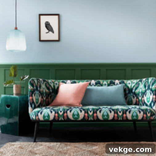bold printed sofa