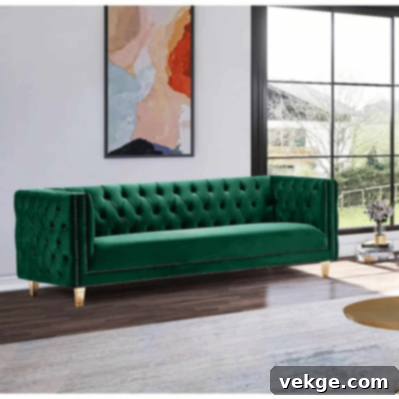 Square-arm Stylish Sofa