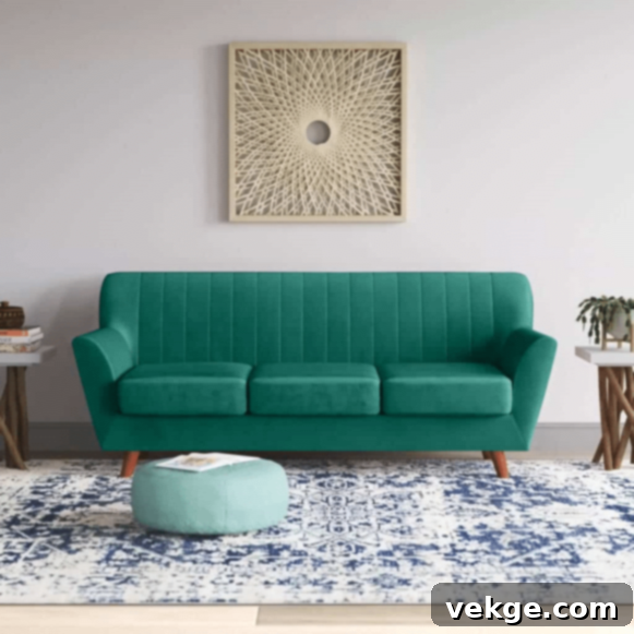 Flared Arm Sofa