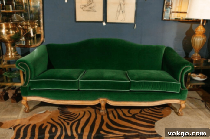 Camel-back Sofa
