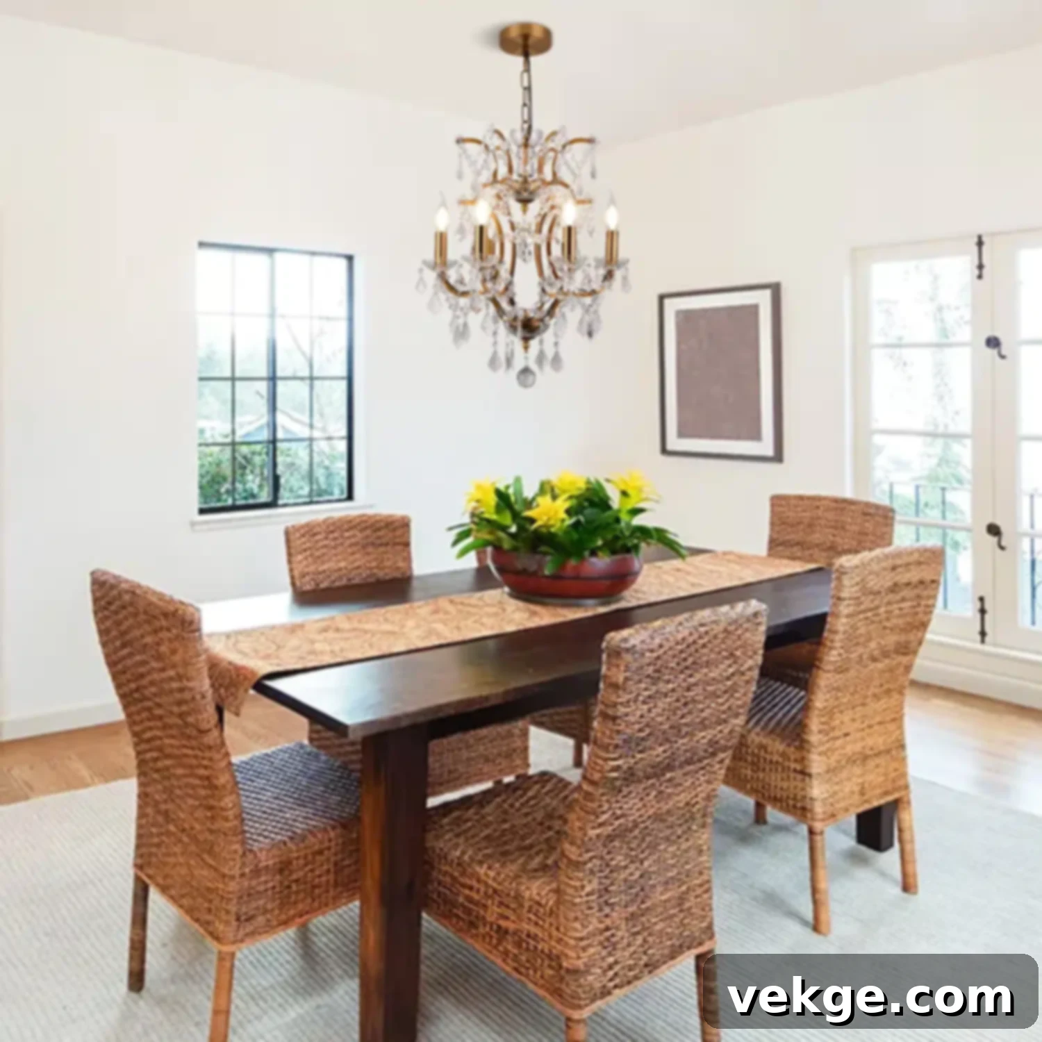Elegant Brass Chandelier for Coastal Decor