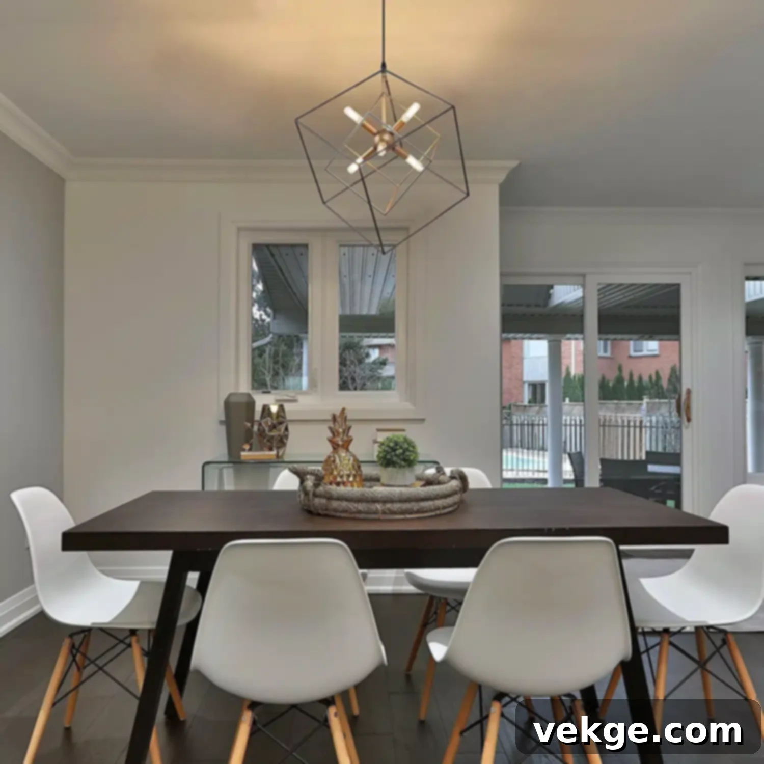 Modern Geometric Chandelier