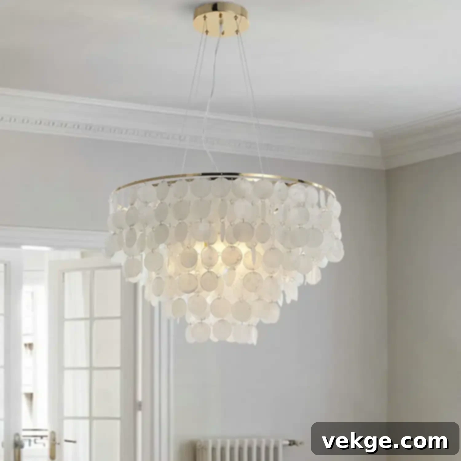 Glamorous Capiz Chandelier
