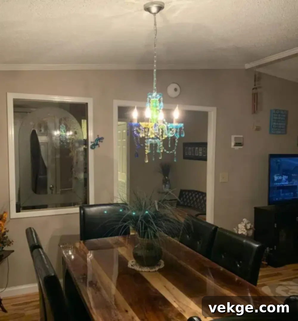 Elegant Sea Glass Chandelier