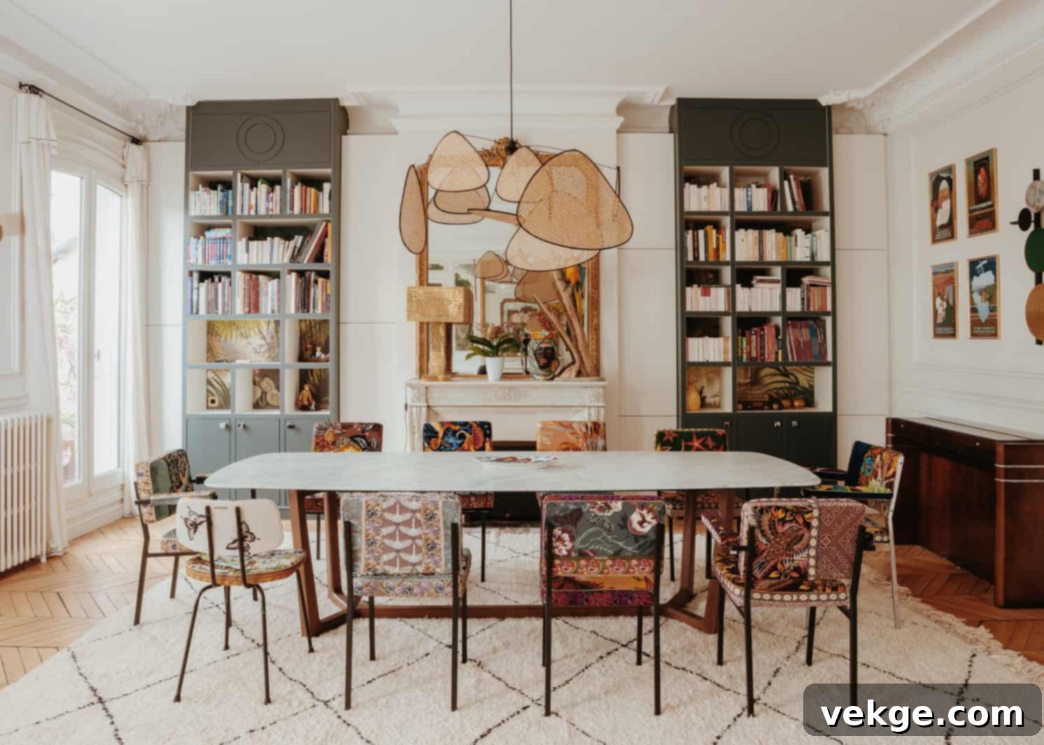 European+Bohemian+dining+room