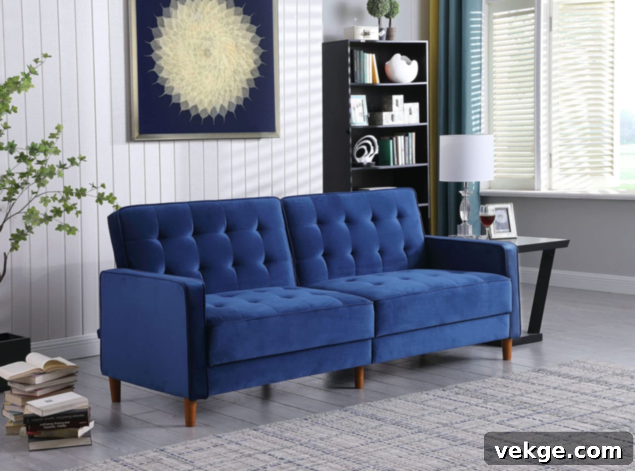 wooden legs on the sofa