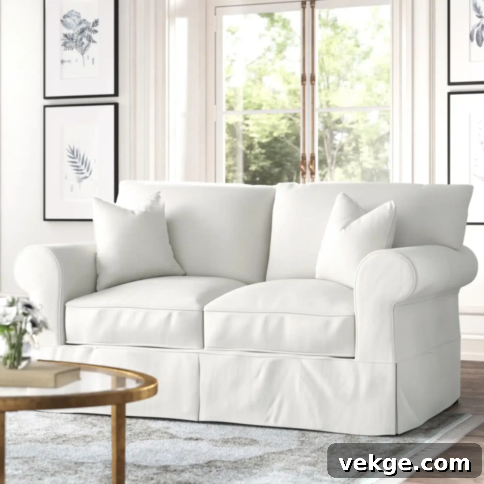 loveseat slipcover sofa 