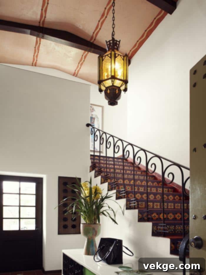 Stained glass lamp providing a touch of color