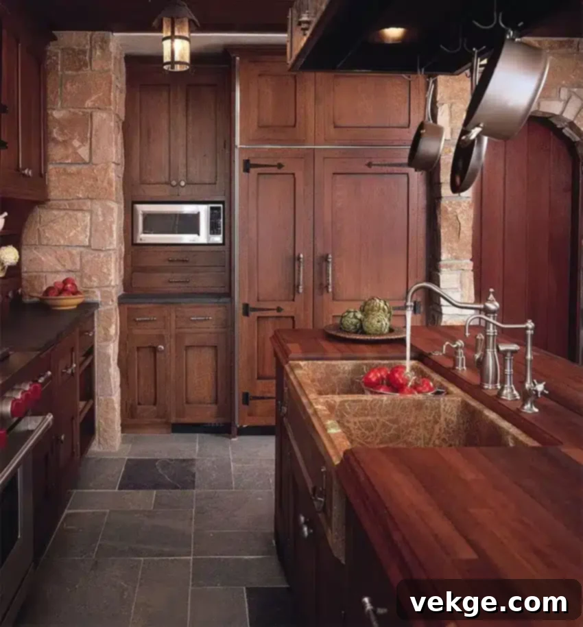Spanish flair in home decor with concrete and wood