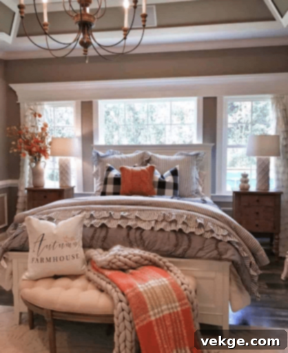 cozy fall bedroom 
