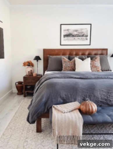 dark blue bedroom 