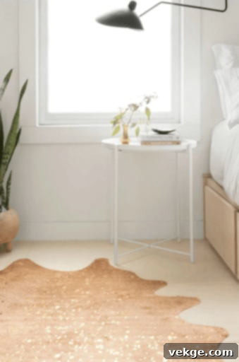 soften the space with rugs 