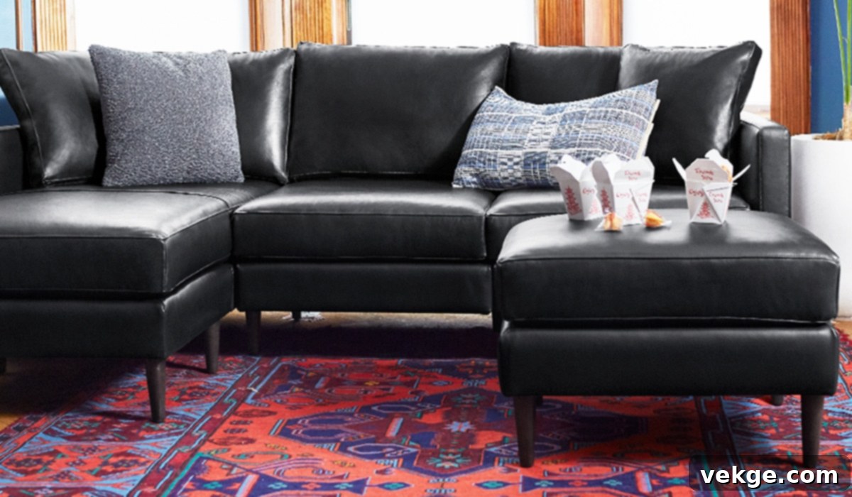 AllForm Three-Seater With Chaise in a minimalist setting