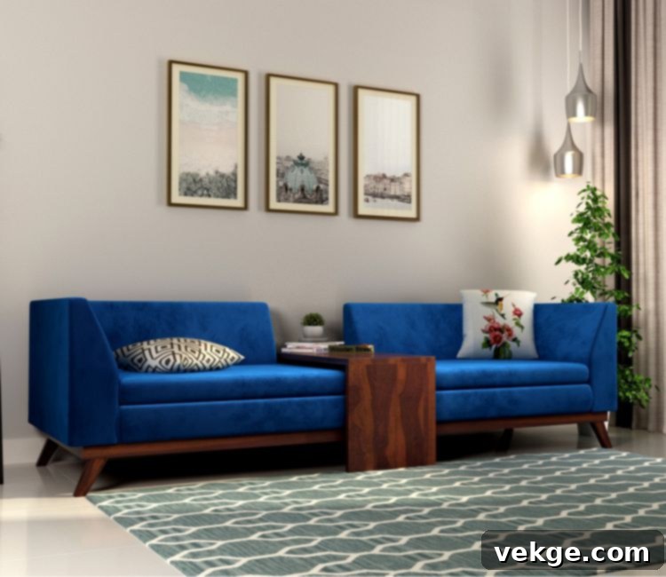 Matilda Modern Glam 3-Seater Velvet Sofa with tufted waffle stitching