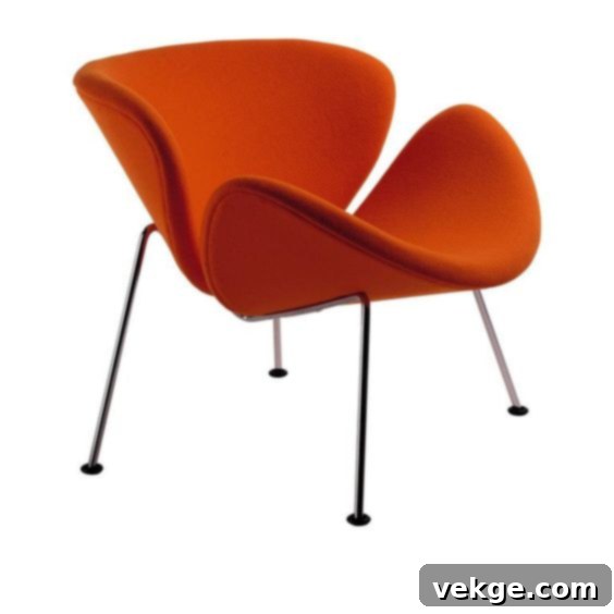 Orange slice chair
