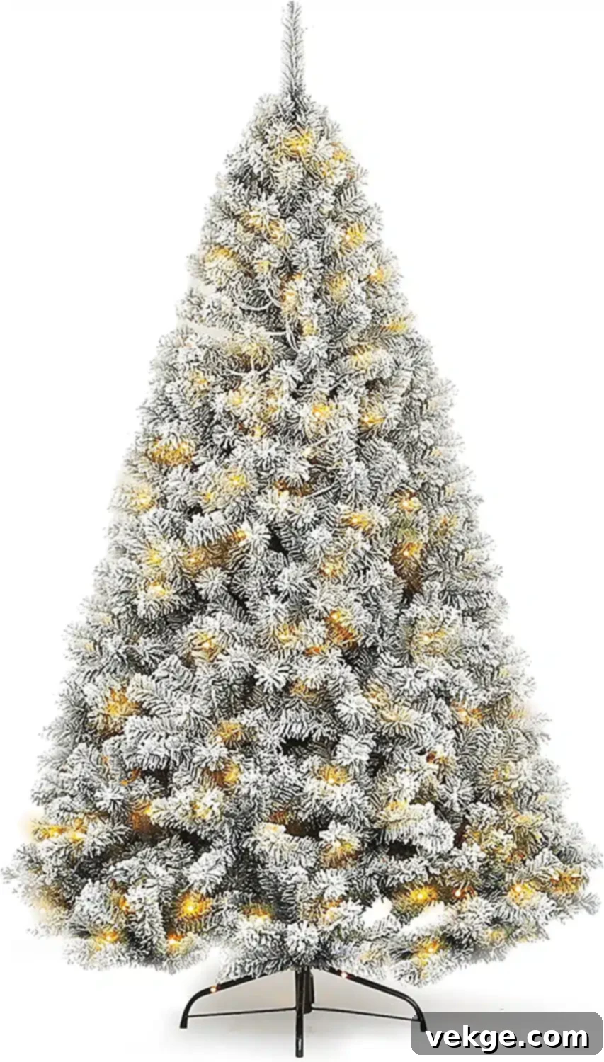 JOIEDOMI 6ft Pre-Lit Artificial Christmas Tree
