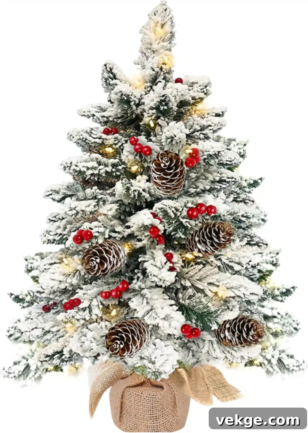 20 Inch Pre-lit Tabletop Christmas Tree Decoration