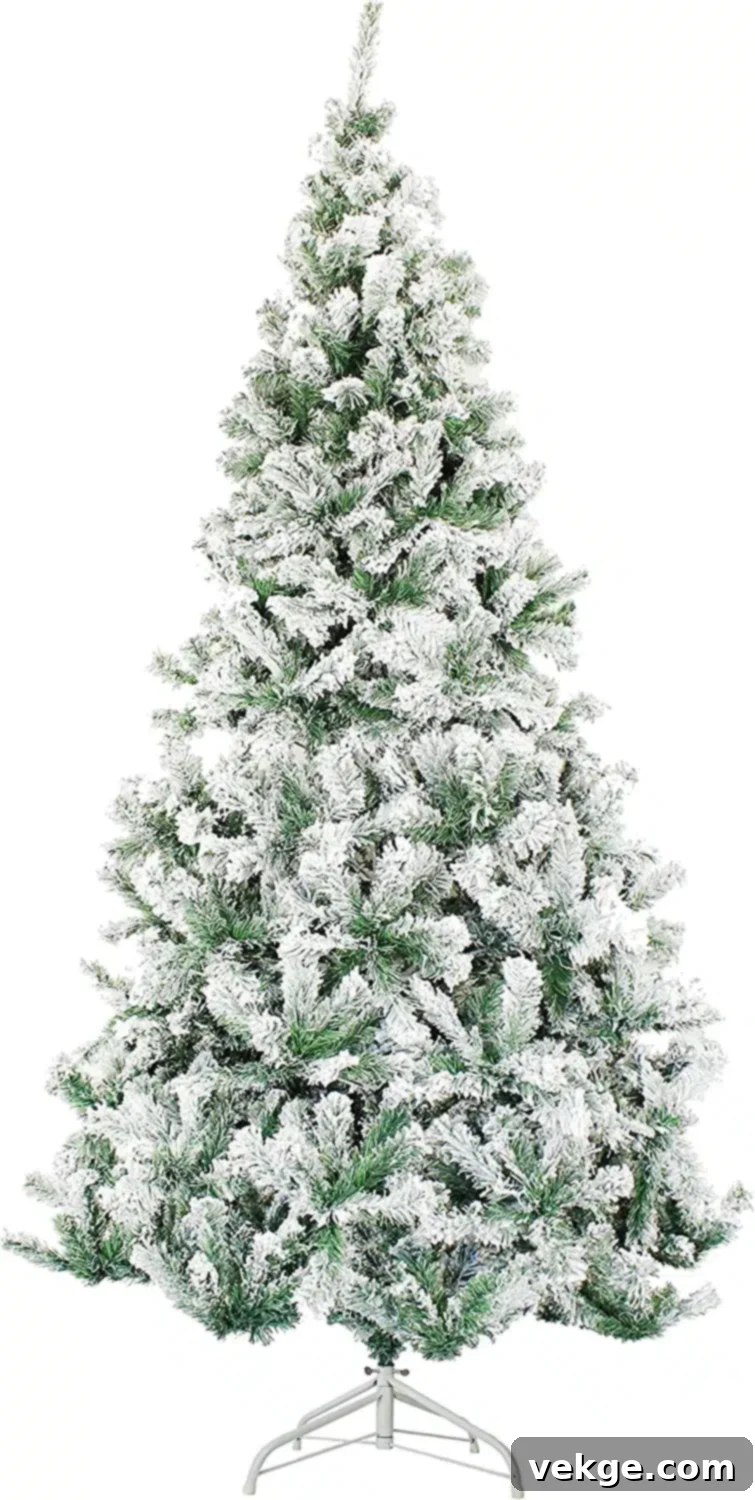 Perfect Holiday Christmas Tree, 5-Feet, Flocked Snow