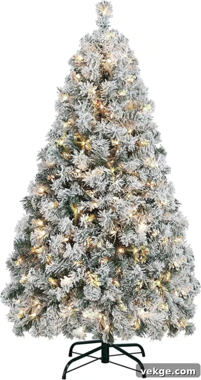 Yaheetech 4.5ft Pre-lit Artificial Christmas Tree