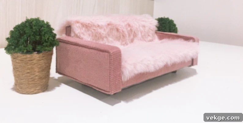 Soft Blurry Pink sofa