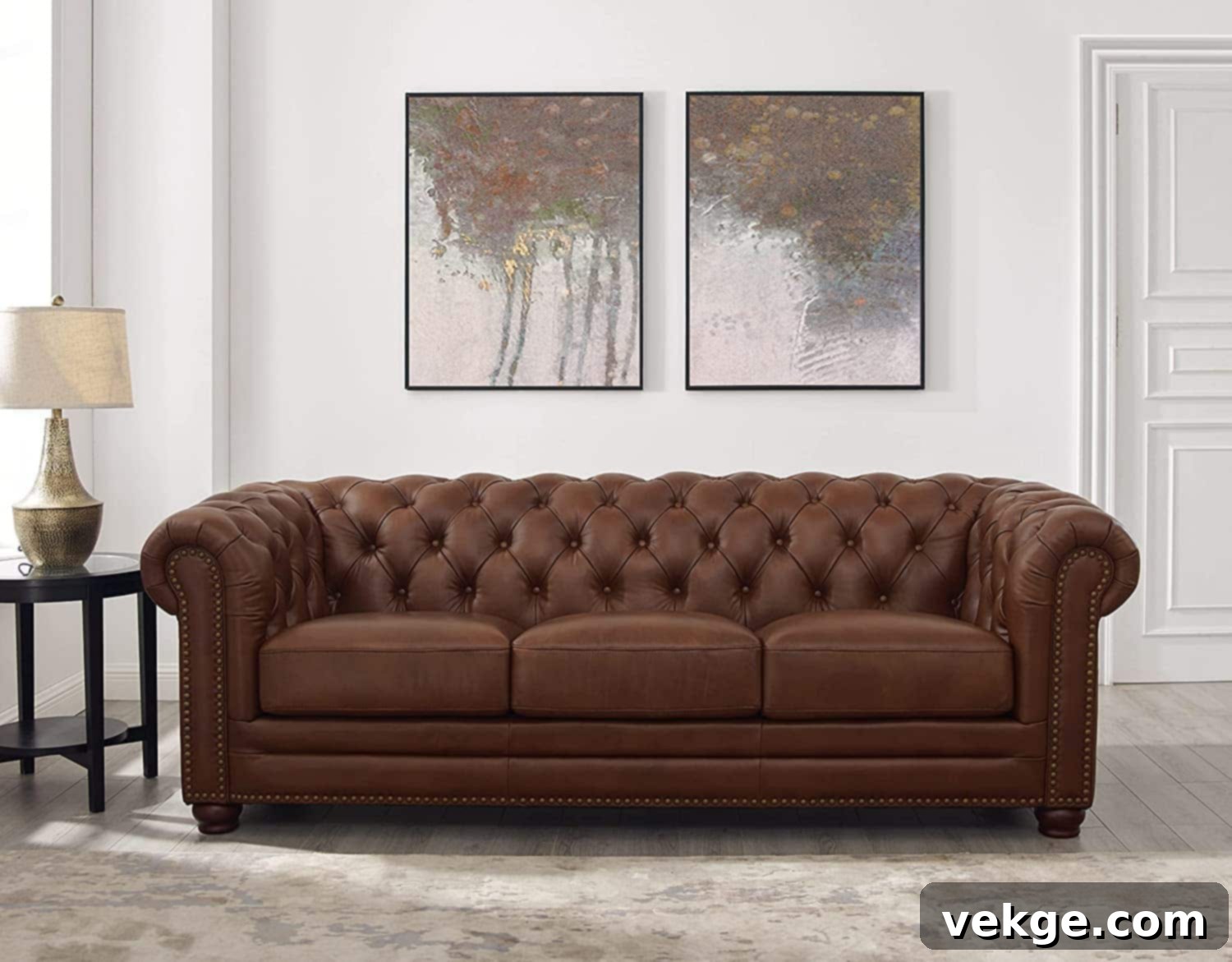 Classic Tufted Chesterfield Sofa
