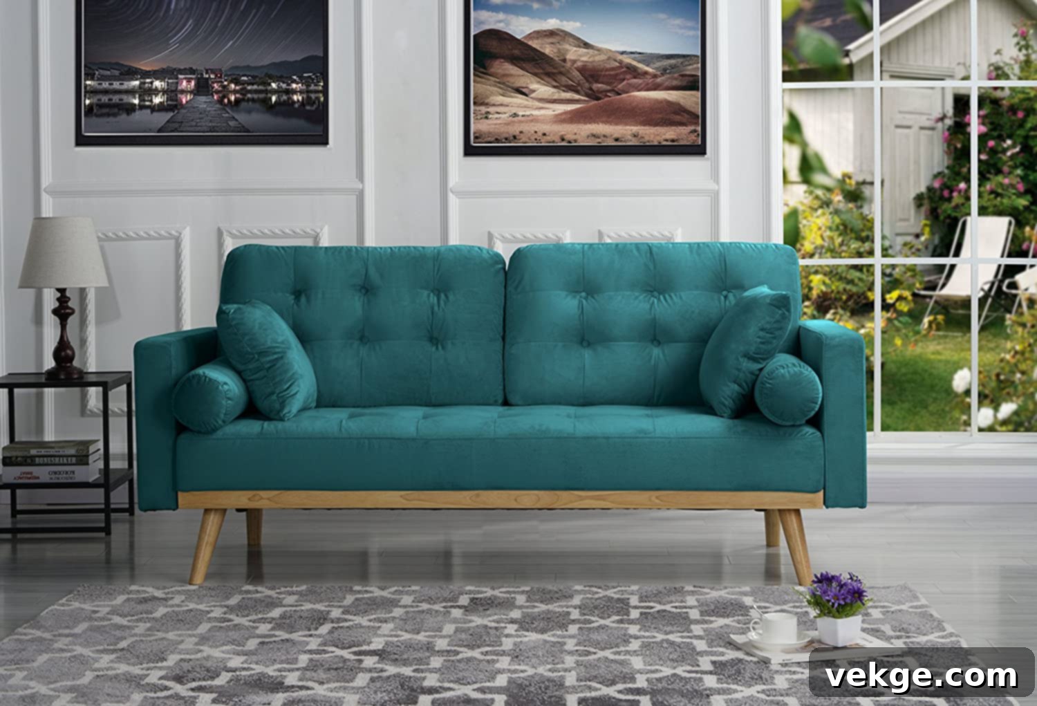 Sleek Mid-Century Modern Sofa