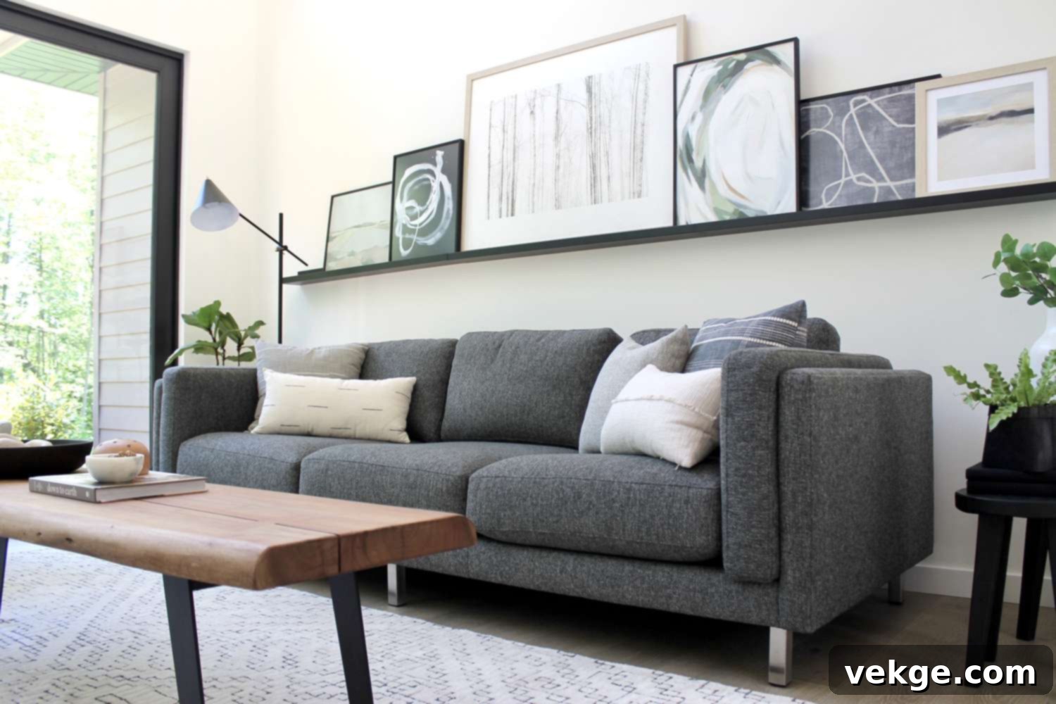 Inviting Earth Neutral Toned Sofa