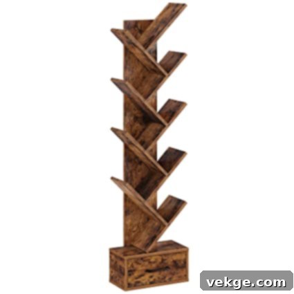 8-Tier Tree Bookshelf