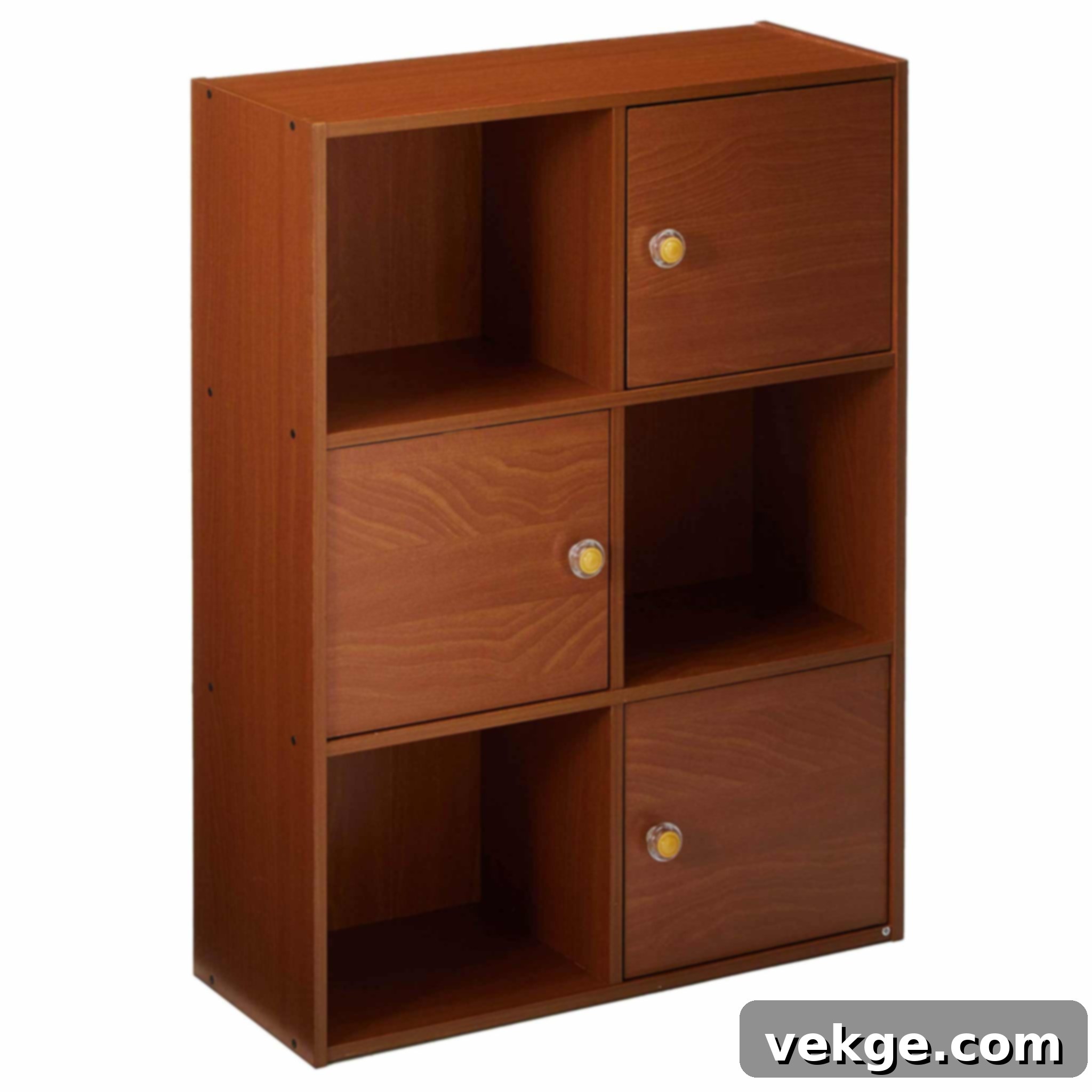 3-Tier Shelf with 3 Door Bookcase