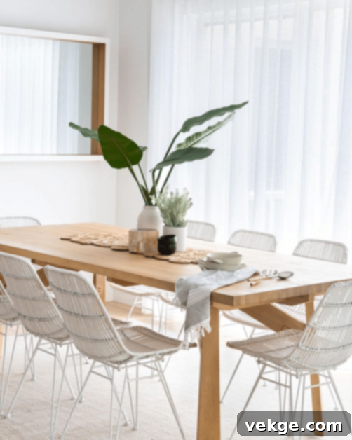 coastal setting in your dining room