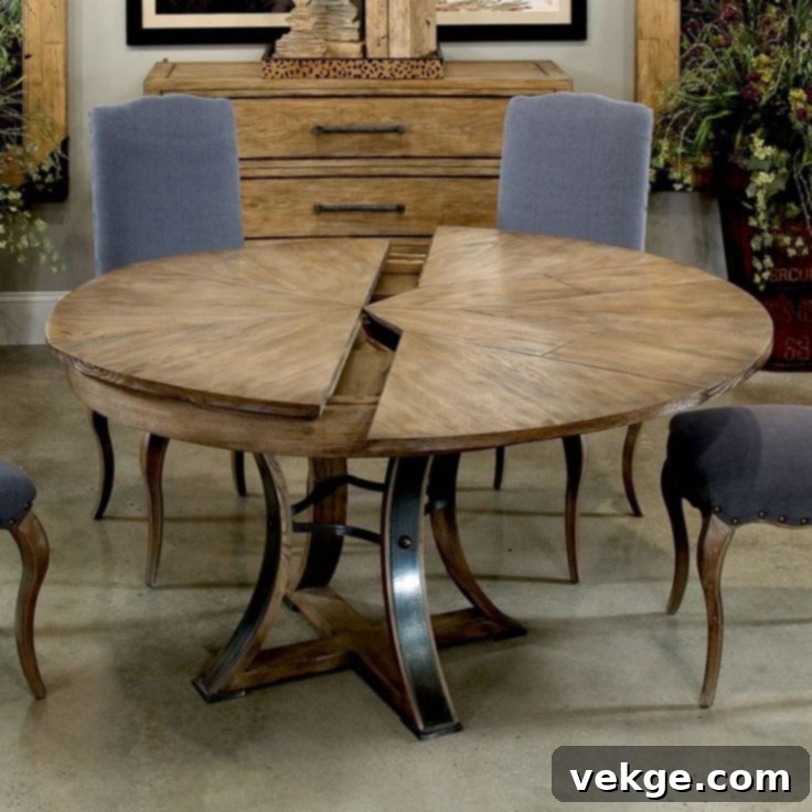 Jupe Dining Tables with Traditional and Transitional Design