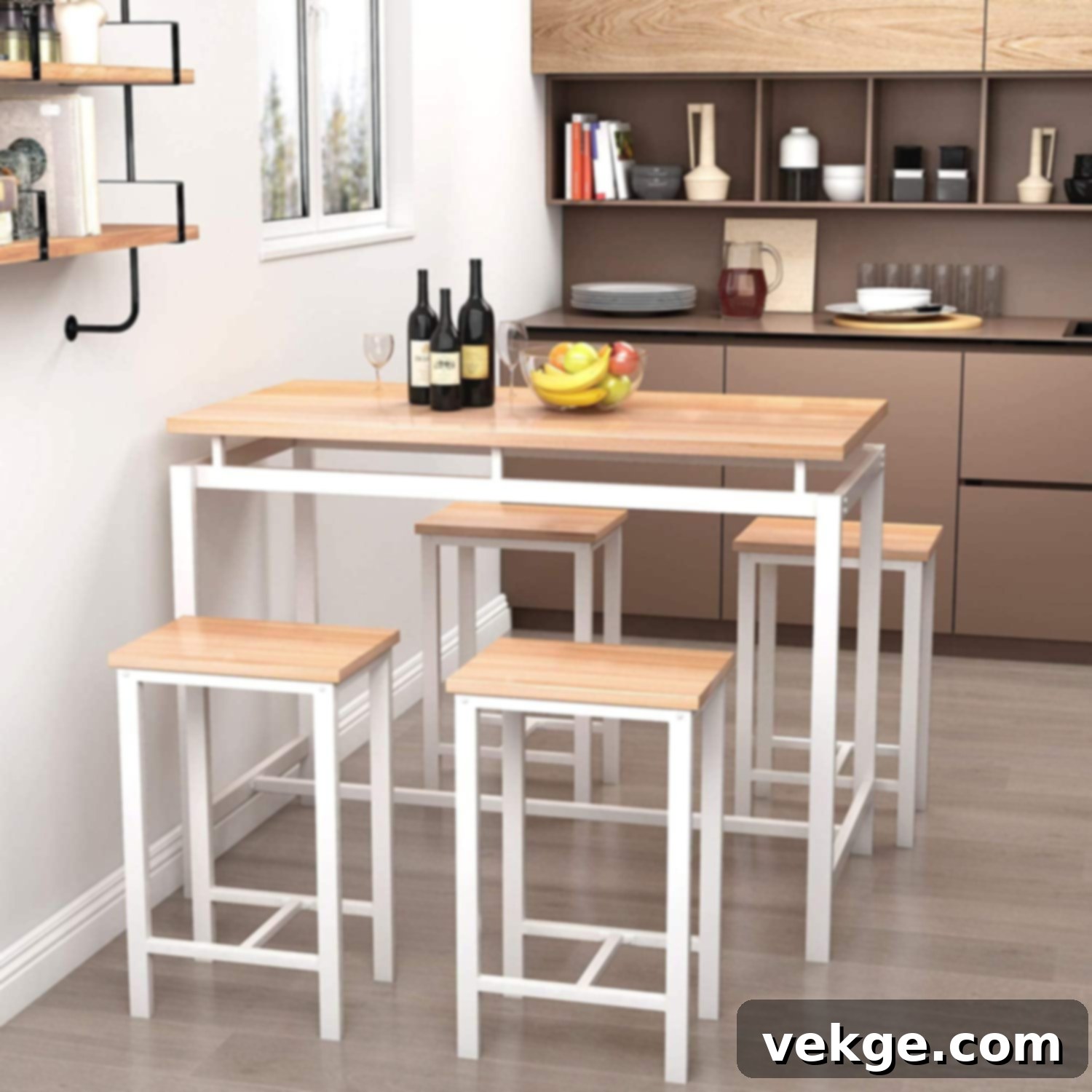 Sumo Dining Table with Straddle Legs and Modern Appeal