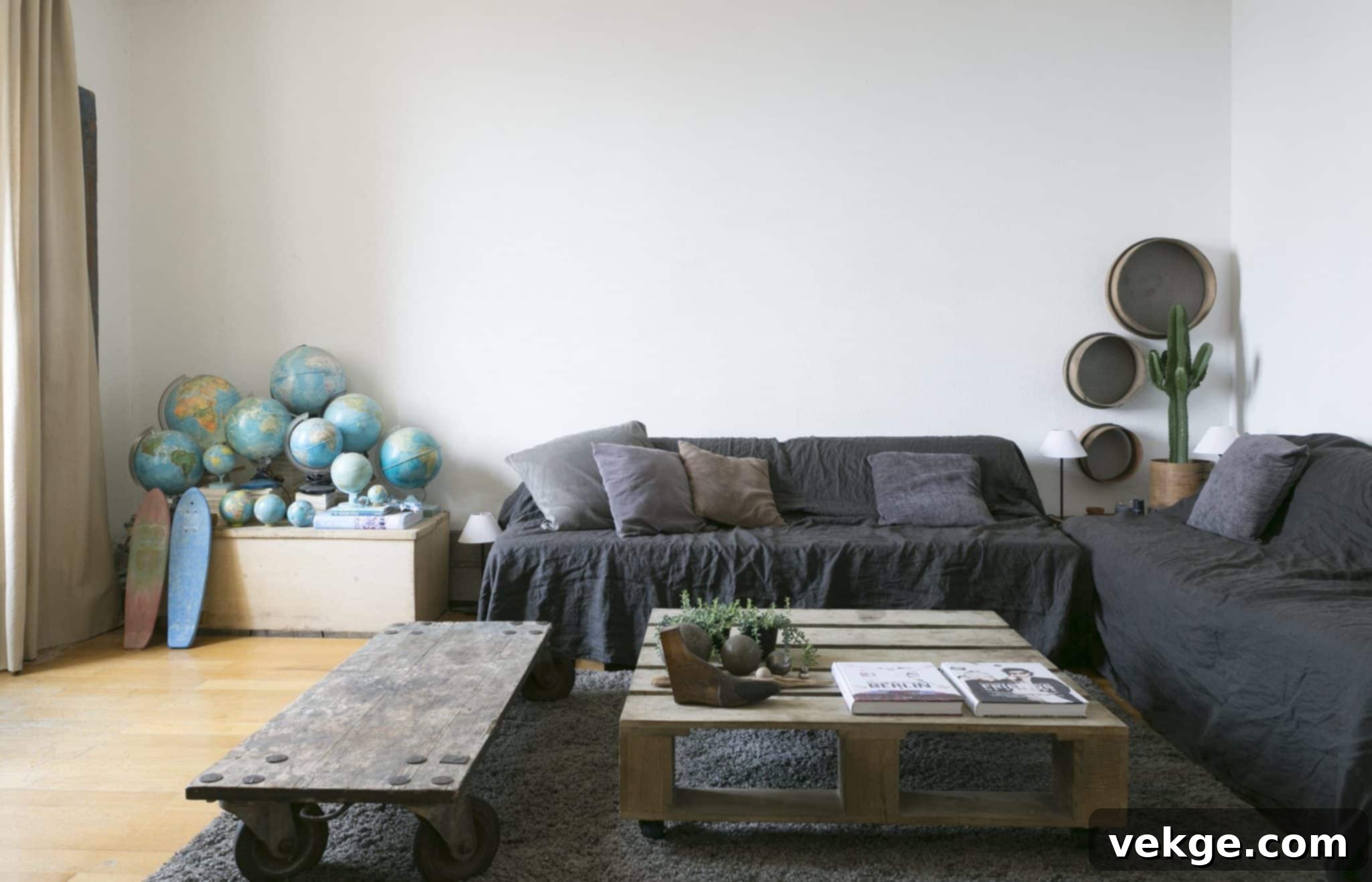 stylish bench in a modern living room setting