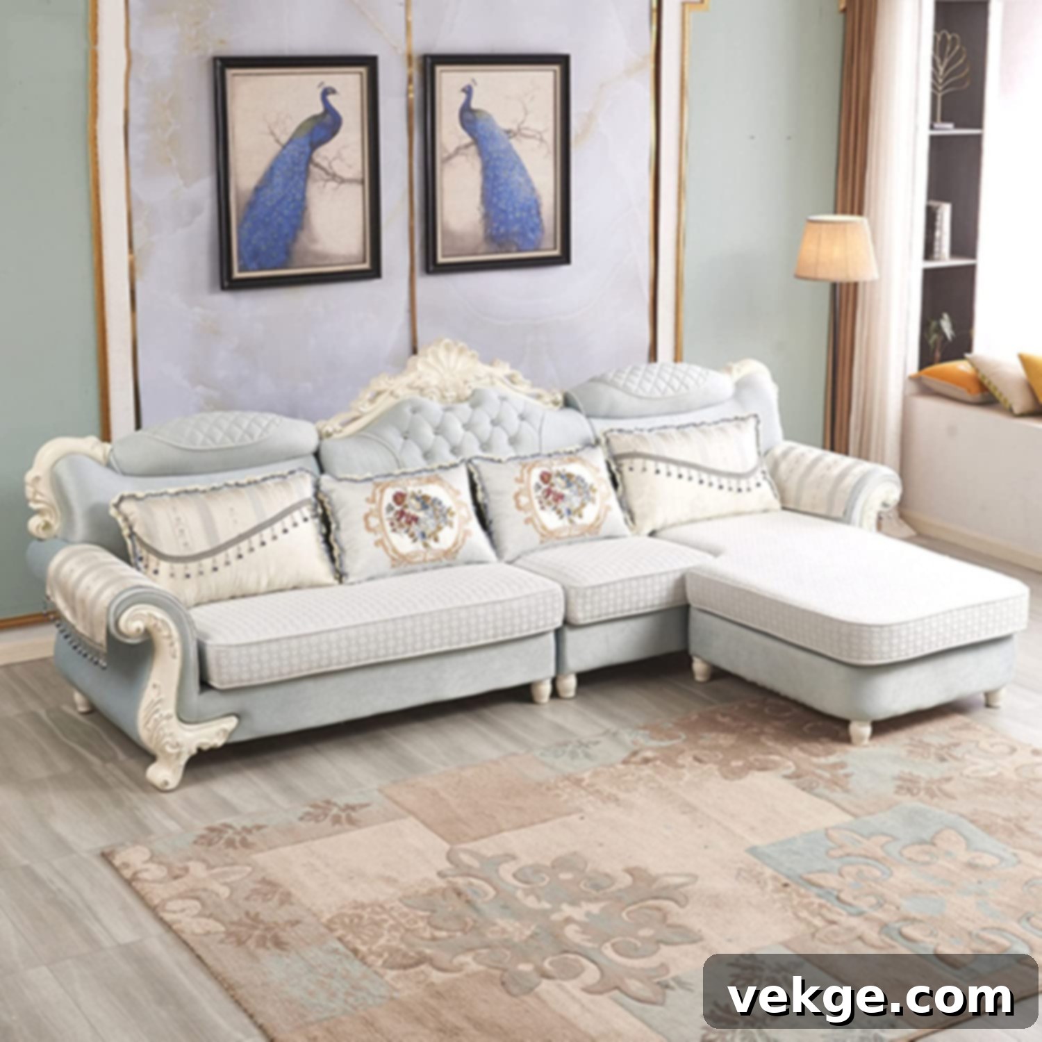 HBIAO Modern Sofa - Sophisticated luxury farmhouse sectional