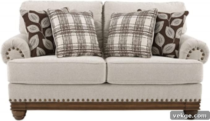Ashley Harleson sofa - Vintage-inspired modern farmhouse couch