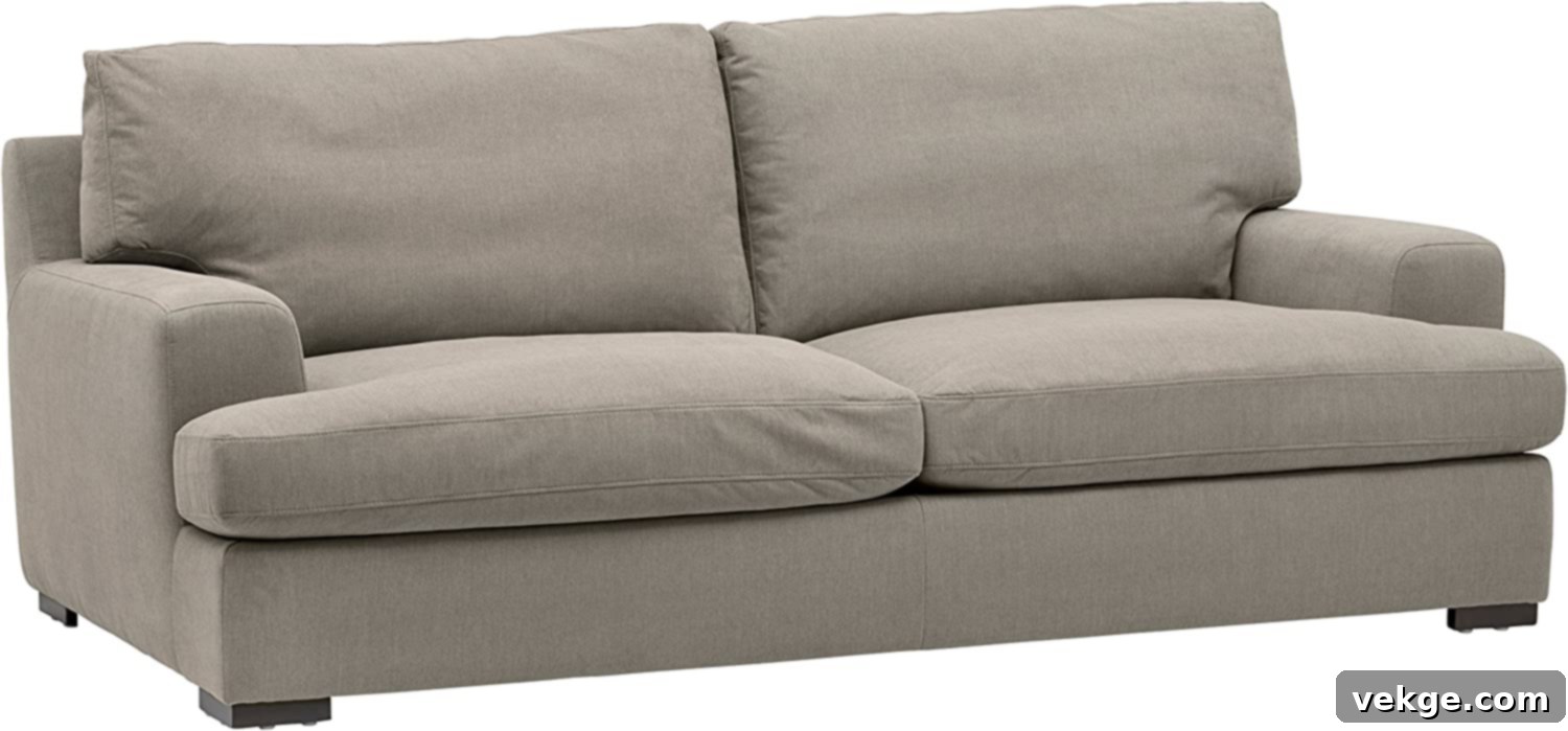 Stone & Beam Sofa - Minimalist oversized farmhouse couch