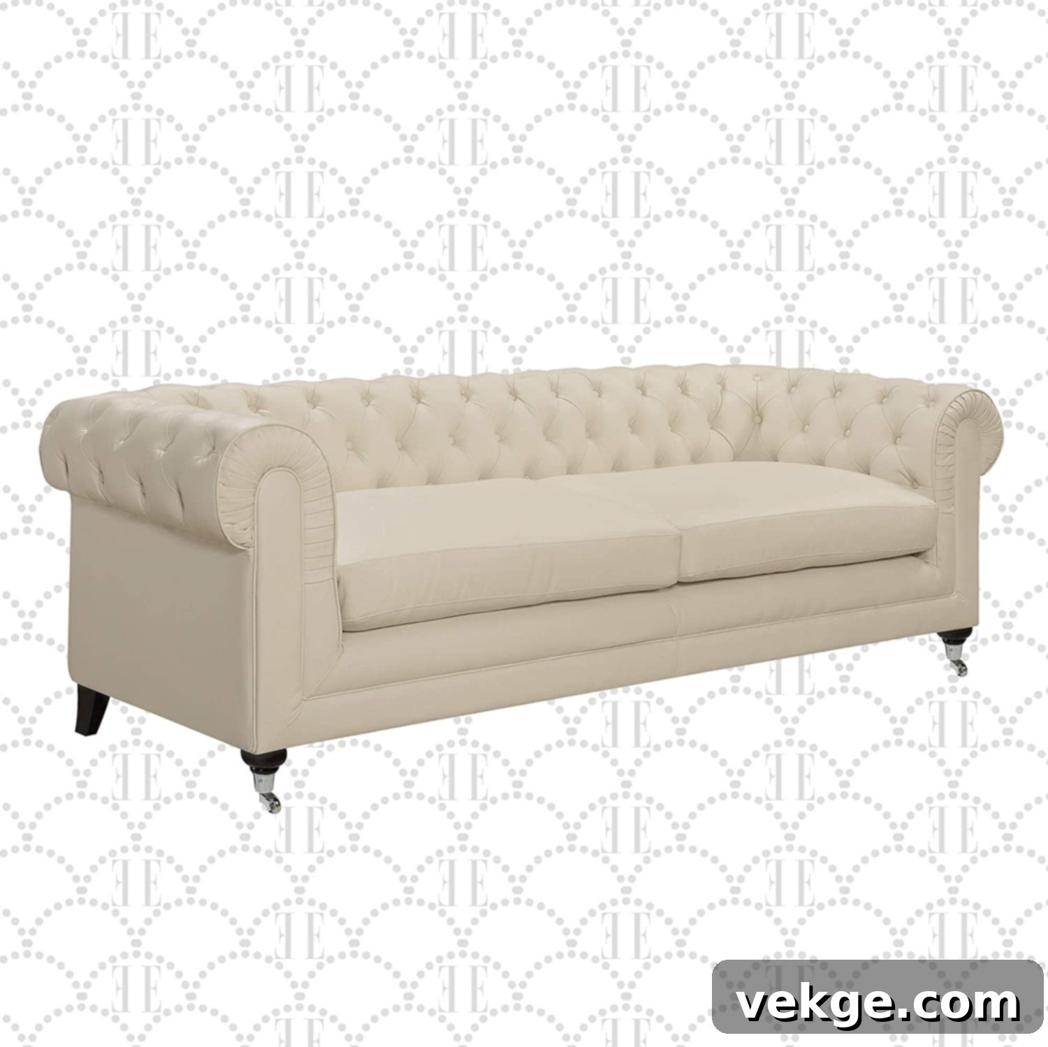 elle decor modern couch - Stylish Chesterfield for modern farmhouse