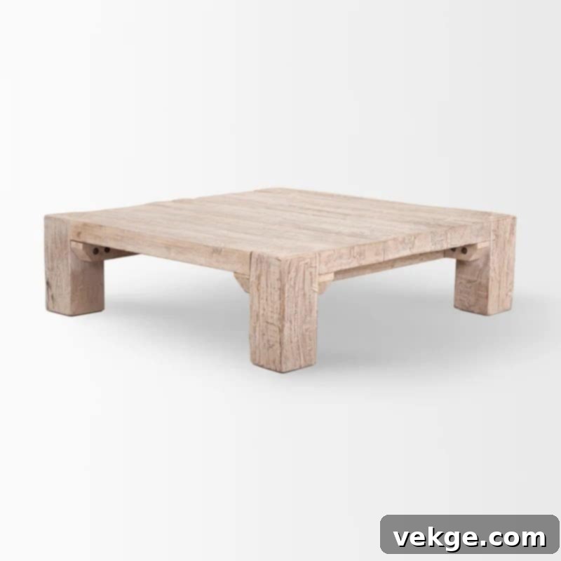 Reclaimed Acacia 4 Legs Coffee Table