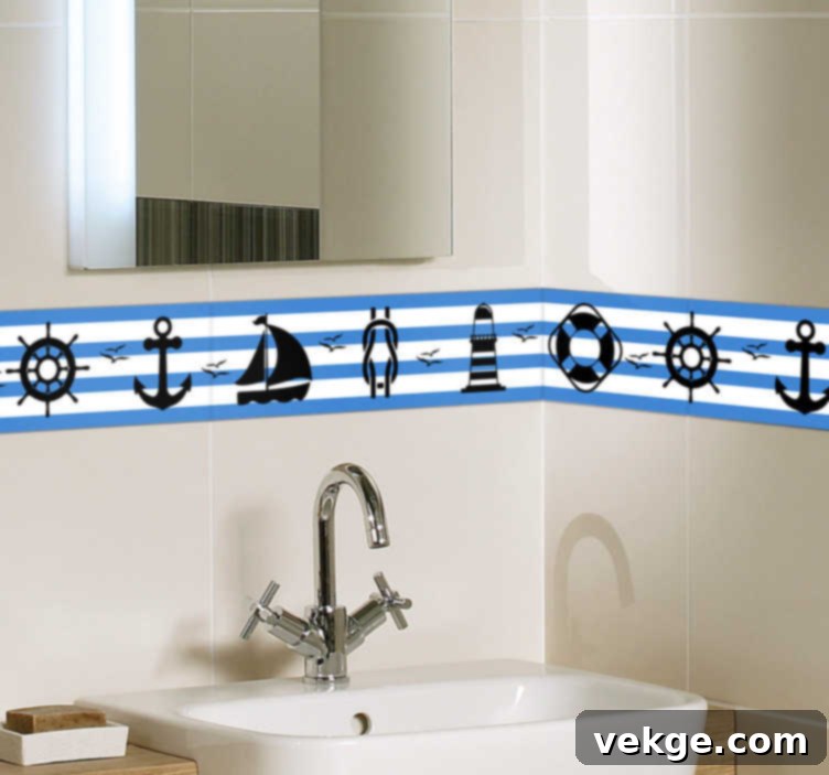 Nautical Tile Sticker Decor