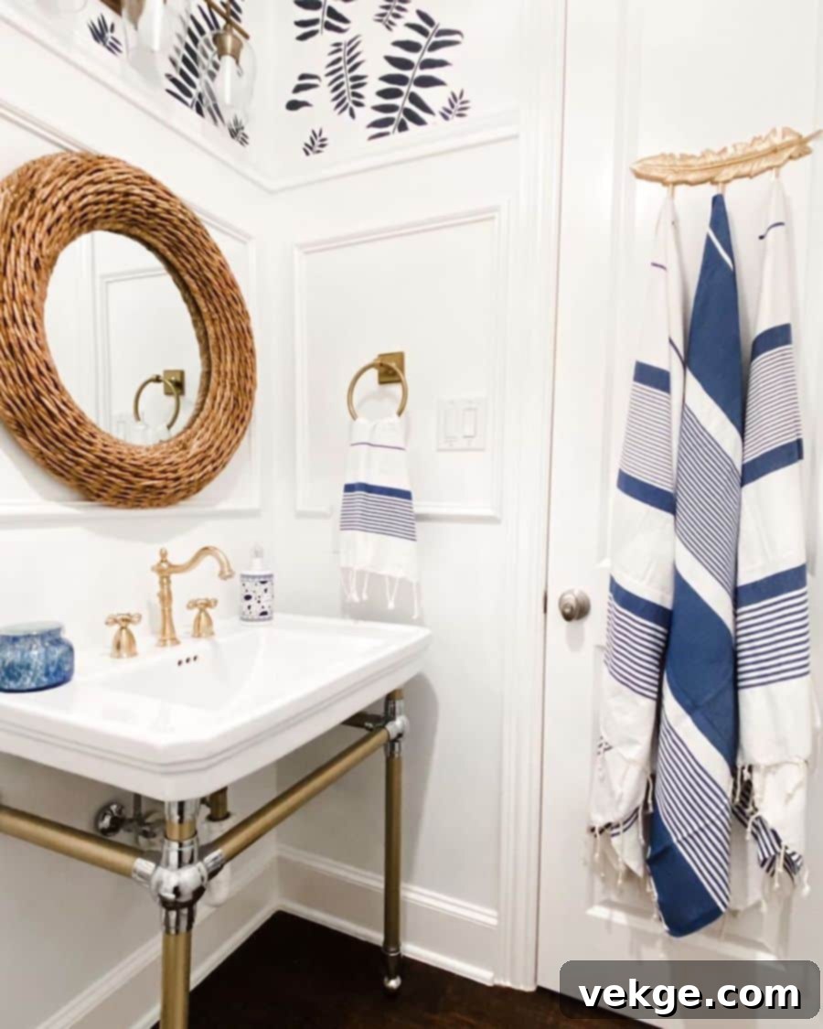 Striped Bath towel for bathrrom