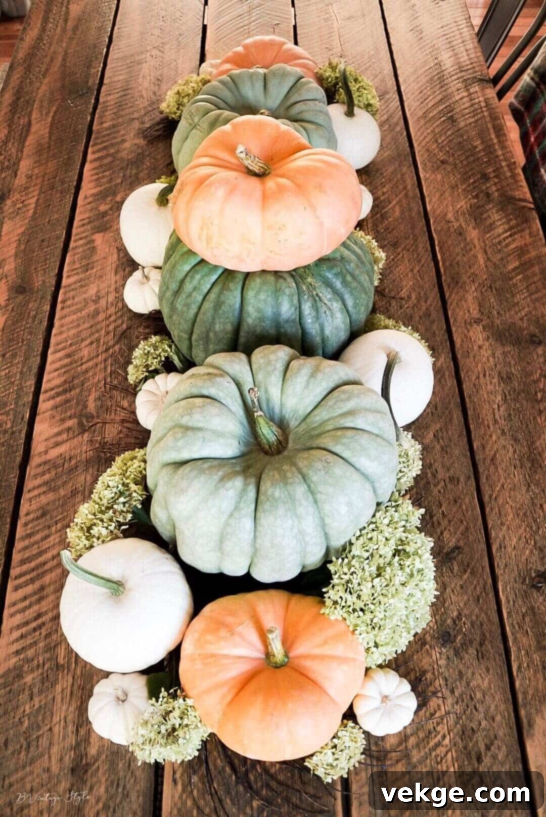 Pumpkins and fall foliage creating a cozy outdoor decor scene