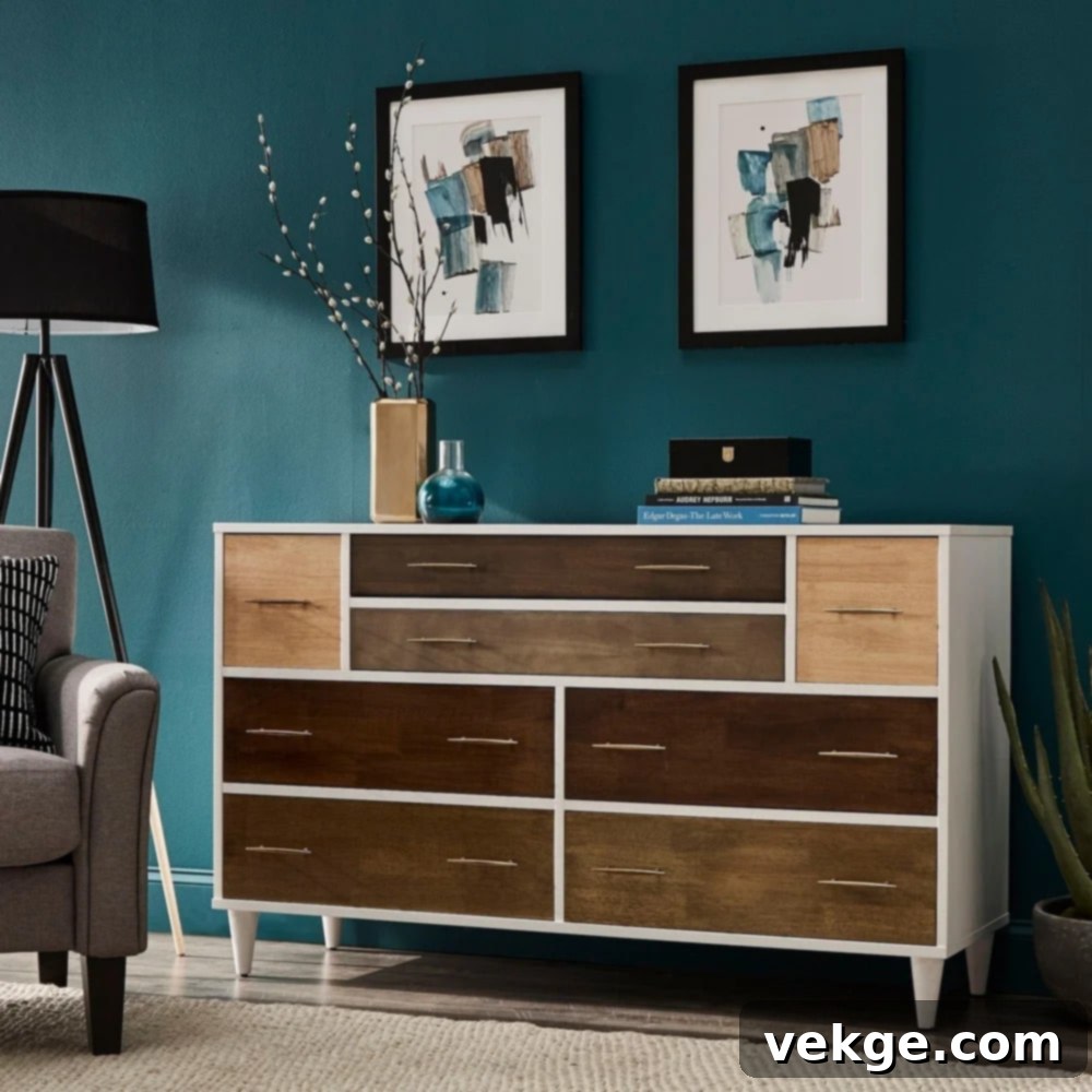Carson Carrington Christian 8-drawer Dresser with colorful drawers